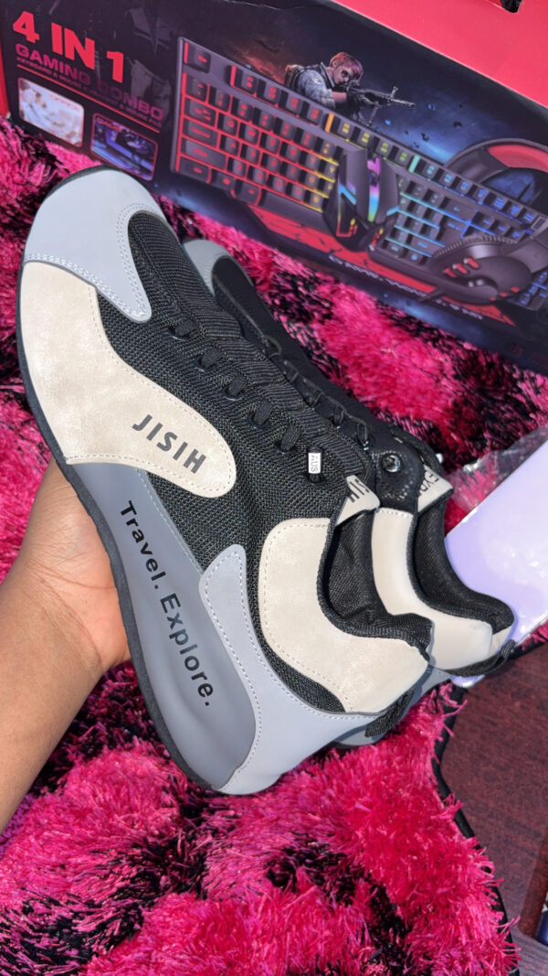 JISIH Travel & Explore Unisex Sneakers – Lightweight Casual Walking Shoes