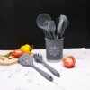 12 Pieces in 1 Set Silicone Kitchen Accessories Cooking Tools Kitchenware Cocina Silicone Kitchen Utensils With Wooden Handles