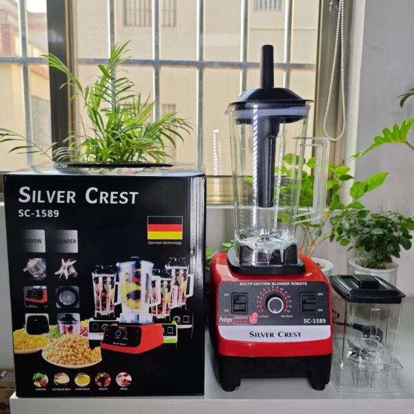 Silver Crest SC-1589 Heavy Duty Blender – 4500W High-Power 4L Commercial Blender