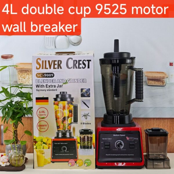 Silver Crest 4L High-Power Blender – Heavy Duty Multi-Functional Food Processor