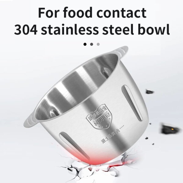 OEM Multifunctional Kitchen Food Grinders Meat Chopper Small 2L 3L Automatic Electric Stainless Steel Meat Grinder for Home