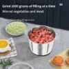 OEM Multifunctional Kitchen Food Grinders Meat Chopper Small 2L 3L Automatic Electric Stainless Steel Meat Grinder for Home