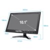 10.1 Inch Display Mini Vga+hd Input With Screen Dvd Player Function Small Home Desktop Lcd Computer Monitor Car Display