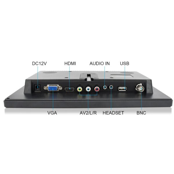 10.1 Inch Display Mini Vga+hd Input With Screen Dvd Player Function Small Home Desktop Lcd Computer Monitor Car Display