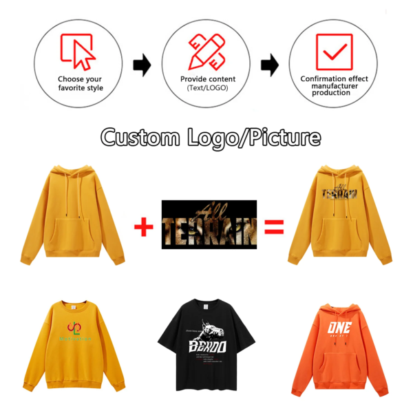 13 Wholesale Quality Puff Printing Heavyweight Cotton Men's Hoody Oversized Custom Print Luxury Pullover Cotton Custom Hoodies