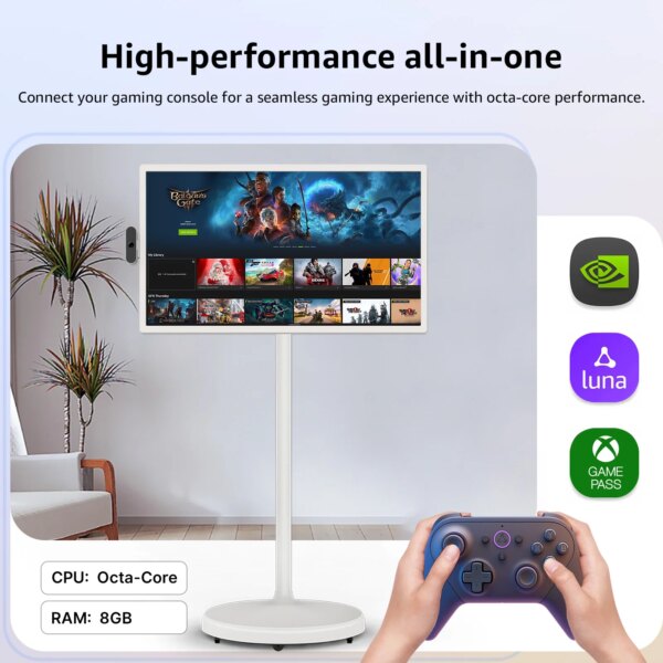 32 Inch Private Capacitive Touch Moving Screen 1920*1080 USB IPS LCD Fitness Display Android Monitor With Stand