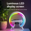 4 in 1 BT Speaker With Alarm Clock Wireless Charger FM Radio Wireless Phone Charger Color Nightlight Speaker