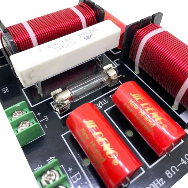 400W Treble Bass Passive Audio 2 Way Crossover Network Speaker Frequency Divider Hifi Solderless High Low Board WEAH 2510