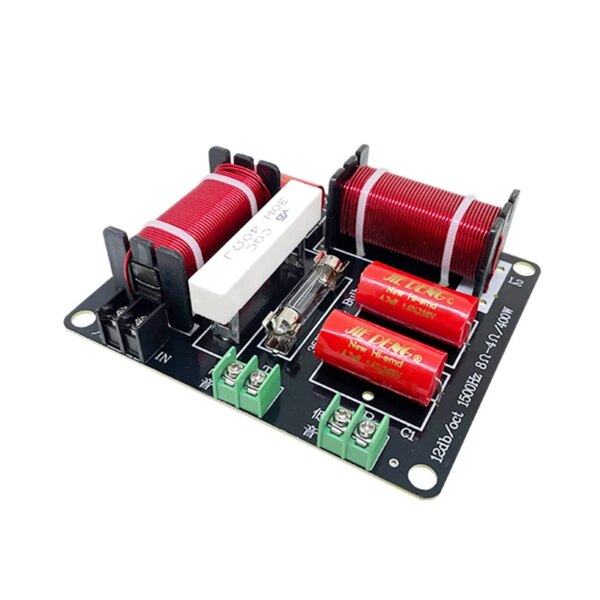 400W Treble Bass Passive Audio 2 Way Crossover Network Speaker Frequency Divider Hifi Solderless High Low Board WEAH 2510
