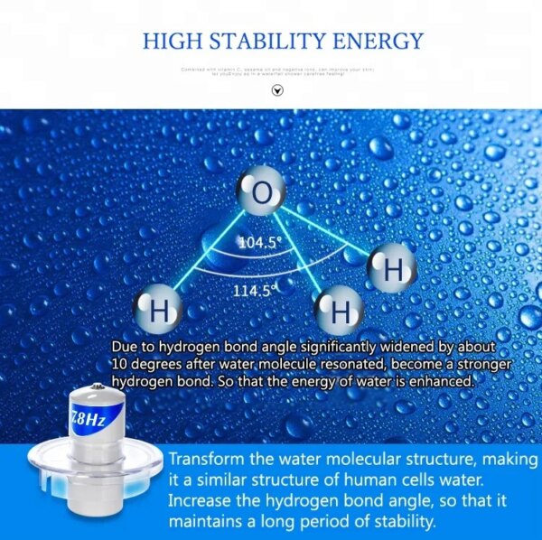 7.8Hz Molecular Resonance Activator Spin Quantum Water Pitcher Enhance Cell Viability Standard Packing Customize
