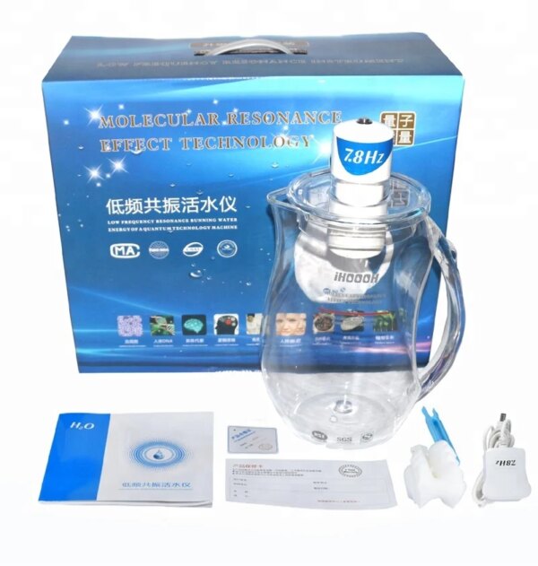 7.8Hz Molecular Resonance Activator Spin Quantum Water Pitcher Enhance Cell Viability Standard Packing Customize