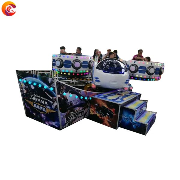 Amusement Equipment Manufacturer Amusement Park Ride Spinning Mini Speed Plane Rides Spaceship Flying Car