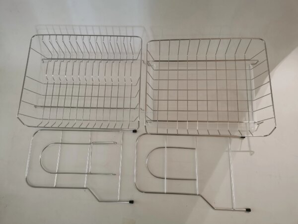 Big Dish Drying Rack Restaurant Simple Houseware 2-tier Dish Drying Rack With Cutting Board Holder