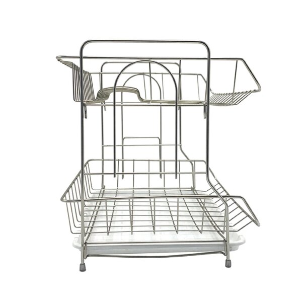 Big Dish Drying Rack Restaurant Simple Houseware 2-tier Dish Drying Rack With Cutting Board Holder