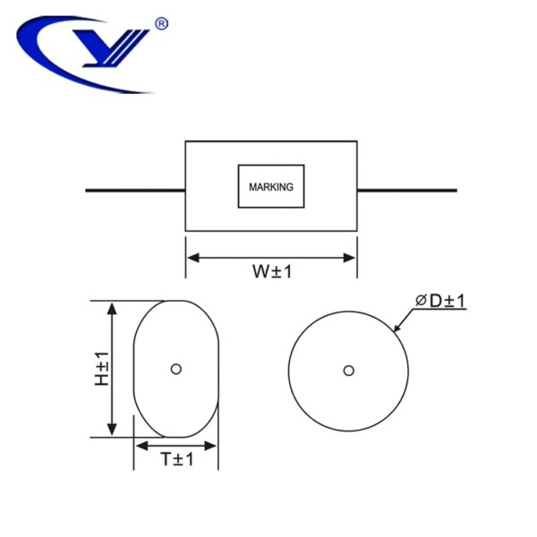 CBB20 Film Capacitor 2.2uF 250VDC Polypropylene Film Capacitor for Audio Speaker