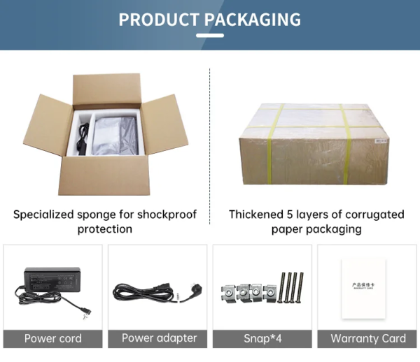 Custom LOGO Industrial LCD Display IP65 Waterproof 10.1 12 15 17 19 21.5 23.8 Inch PCAP Touch Screen Panel PC Industrial Monitor