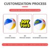 Custom Logo Printed High Quality Eco Friendly Huge PVC Inflatable Rainbow Beach Balls Promotional Toy Water Sport