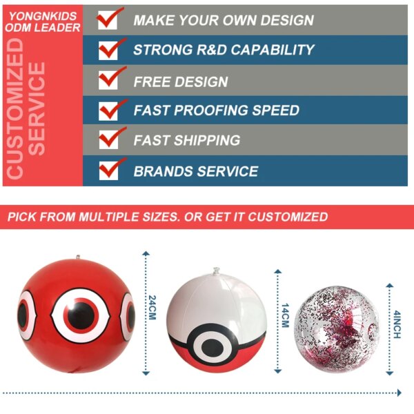 Custom Logo Printed High Quality Eco Friendly Huge PVC Inflatable Rainbow Beach Balls Promotional Toy Water Sport