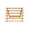 Custom Wooden Sewing Embroidery Thread Storage Organizer Wooden Thread Holder Thread Rack Sewing Organizer
