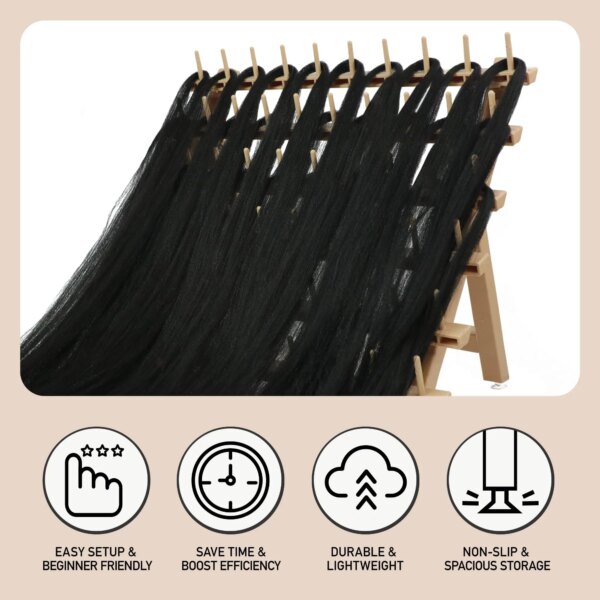 Custom Wooden Sewing Embroidery Thread Storage Organizer Wooden Thread Holder Thread Rack Sewing Organizer