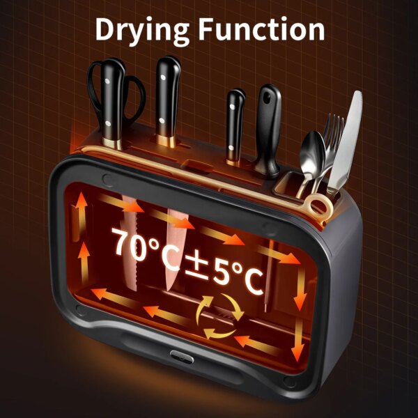 Customized Kitchen Smart Knife Set German Steel 9 Pcs Kitchen Chef Knives & Cutting Board Set with Knife Drying Holder