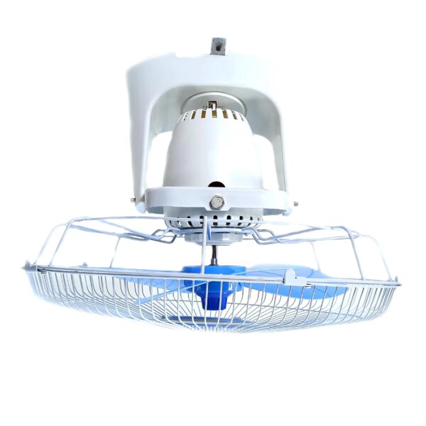 Dc Solar Powered Orbit Air Cooler Fan Ceiling Household Free Spare Parts Hot Selling 12V 16 Inch 12 Foldable Digital Ce White 13