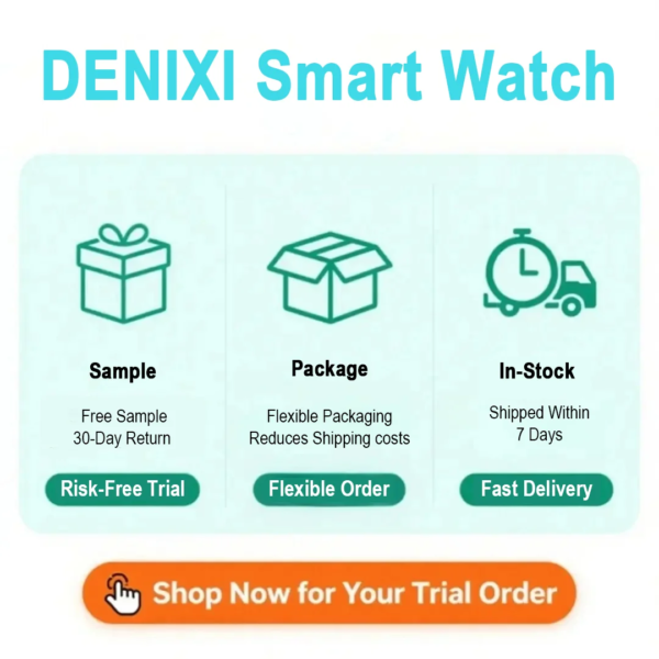 DENIXI Luxury NFC Sports Smart Watch for Men & Women BT Call & Multifunction Waterproof IP68 Smart Watch