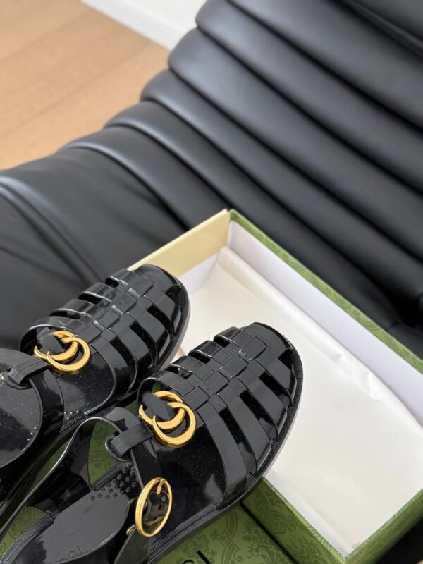 Designer Brand Comfortable Summer Black Men Ladies Sandals Casual Anti-Slippery Breathable Flat Bottom Platform Fisherman