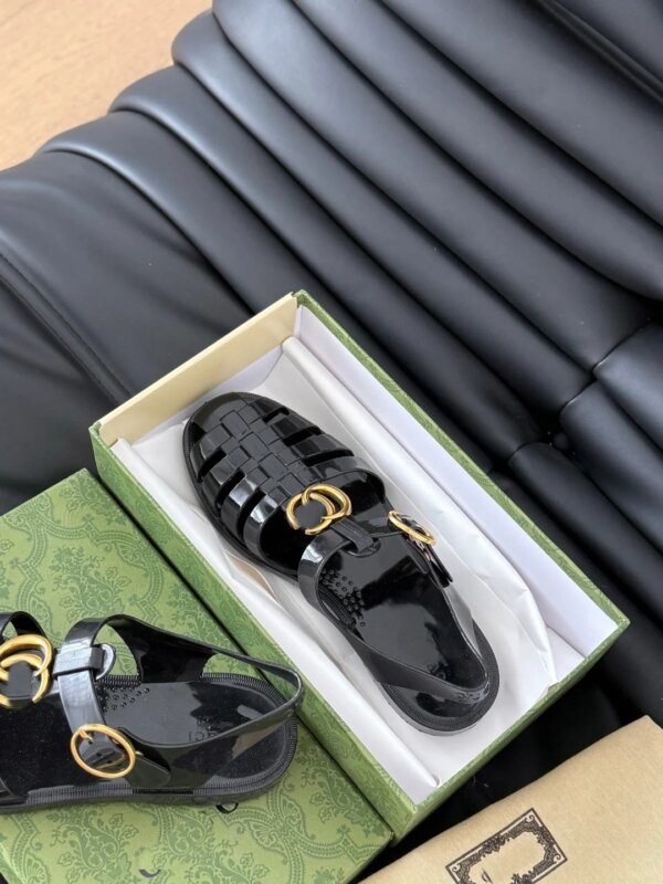 Designer Brand Comfortable Summer Black Men Ladies Sandals Casual Anti-Slippery Breathable Flat Bottom Platform Fisherman