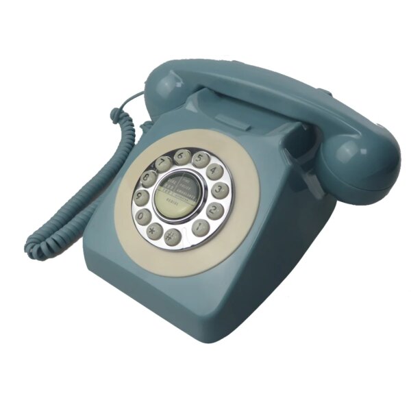 Factory hot sales landline phone antique style rotary retro telephone