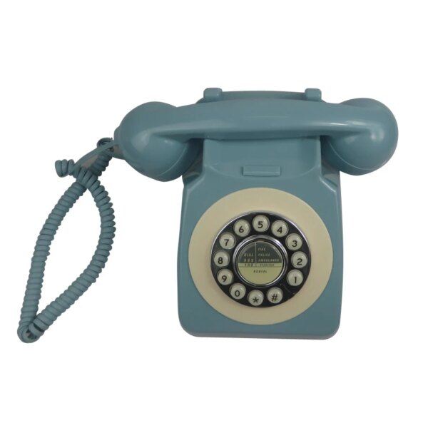 Factory hot sales landline phone antique style rotary retro telephone