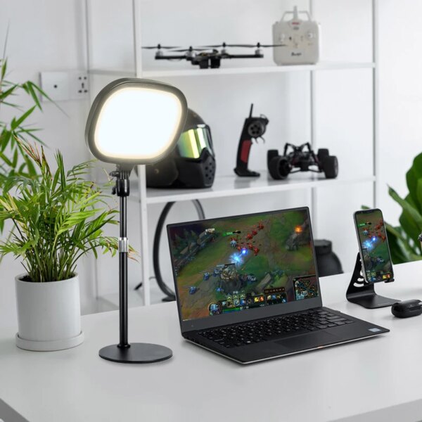Flat Fill in Led Ring Light Desktop Brightness New Table Top Led Panel Light