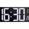 Free Sample Colorful LED Alarm Clock with Time Calendar Display Indoor Thermometer Color Light Decorative Big Digital Wall Clock