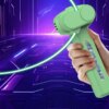 Glow in the Dark String Rope Launcher Portable Handheld Stress Relief Toy for Kids for Parties and Beach Toys