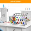 H091 Metal Thread Rack Organizer Sewing Storage Stand with Hooks, Large Rack for Quilting Embroidery Jewelry Rack