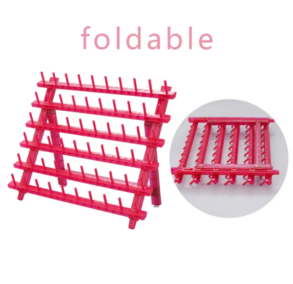 Handmade High Quality Plastic Embroidery Thread Rack Hanging Hooks Organizer for Hand Knitting Yarn Spools Sewing Accessory