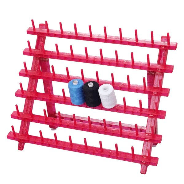 Handmade High Quality Plastic Embroidery Thread Rack Hanging Hooks Organizer for Hand Knitting Yarn Spools Sewing Accessory