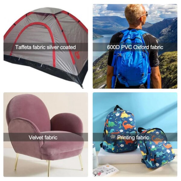 Hot Sale DTY 600D Waterproof Material for Backpacks Polyester Oxford School Bag Fabric Diamond Pvc Coated