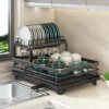 Integrated Storage Rack for Tableware Bowls Cabinets Chopsticks Kitchen Dish Rack Drill Knife Rack Household Storage Cages