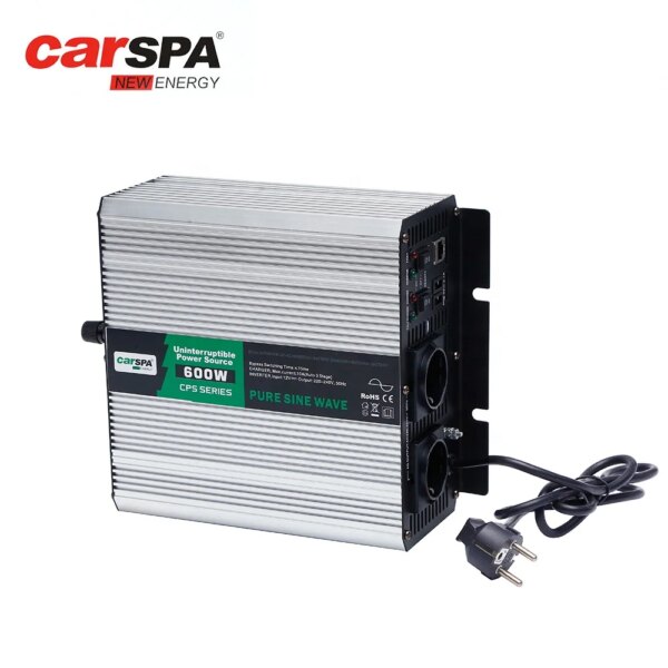 Inverter Charger Ups DC 12V 24V 48V to AC 110V 120V 220V 600W 1000W 2000w 4000W Ups Inverter with Battery