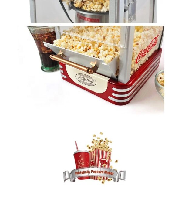 Kitchen Style Mini Corn Popper Machine Factory Popcorn Make