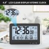LCD Atomic Wall Clock Digital Church Clock Auto Time Calibration Timer Multi-Function Calendar Radio Wave Alarm Clock