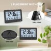 LCD Atomic Wall Clock Digital Church Clock Auto Time Calibration Timer Multi-Function Calendar Radio Wave Alarm Clock
