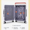 Leavesking High Quality Business Suitcase with TSA Lock Wide Trolley PC Printed logo AluminumTrolley Travel Luggage Carry-ons