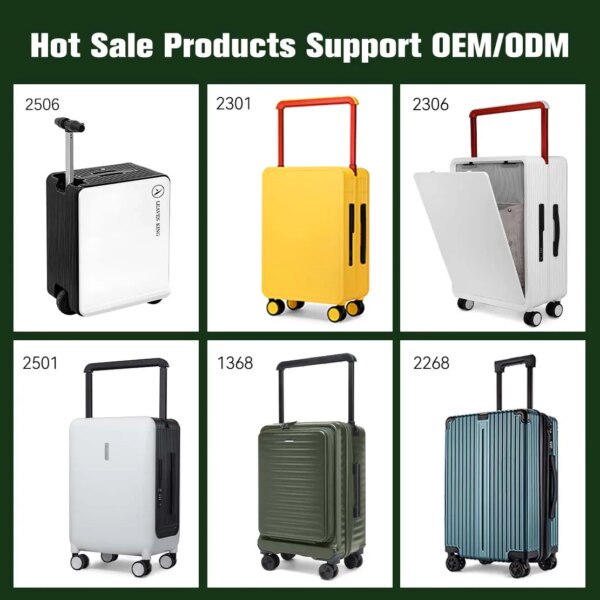 Leavesking High Quality Business Suitcase with TSA Lock Wide Trolley PC Printed logo AluminumTrolley Travel Luggage Carry-ons