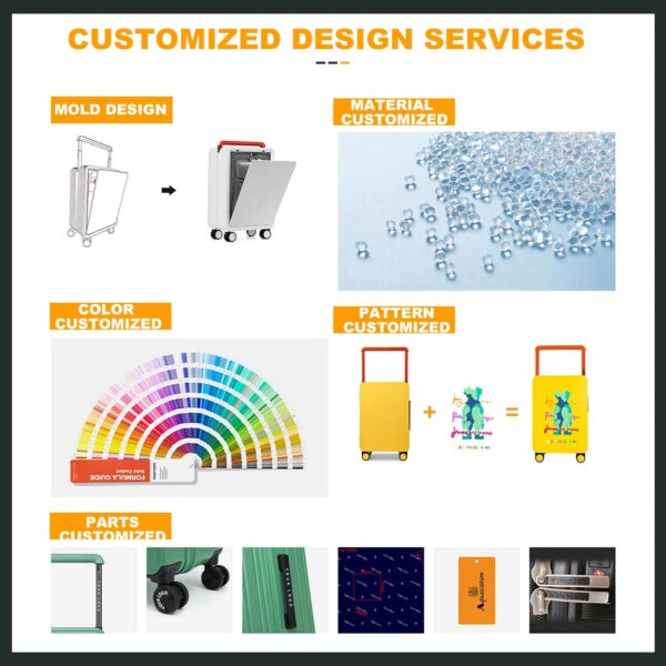 Leavesking High Quality Business Suitcase with TSA Lock Wide Trolley PC Printed logo AluminumTrolley Travel Luggage Carry-ons