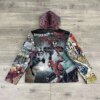 Men's Loose Fit Tapestry Hoodie Thick Dyed Print Street Style Sweatshirt Autumn Season Polyester/Cotton Hooded Garment Wholesale