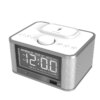 Multi Function Wireless bluetooth Alarm Clock Including 10W Wireless Charger Audio Radio Support for Charging Mobile Phone