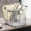 Multi-functional Integrated Knife Holder Chopsticks Spoon Countertop Shelf Kitchen Light Luxury Cutting Board Storage Drain Rack