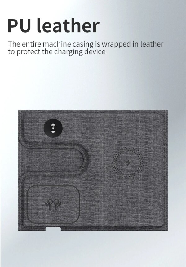 Multifunctional 3 in 1 Wireless Chargers for Mobile Phone Stand Foldable ABS Type C Outdoor Station Dropshipping Trend